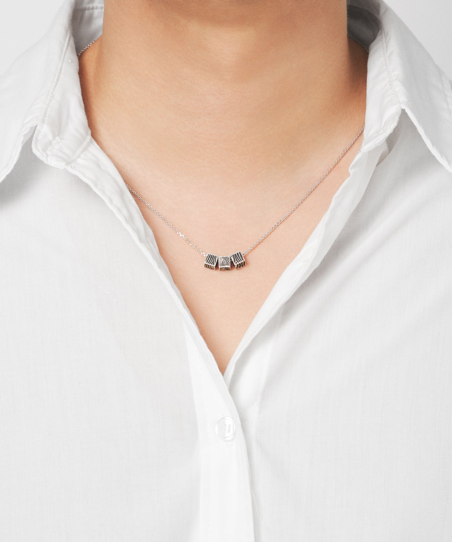 Three Zebras Necklace