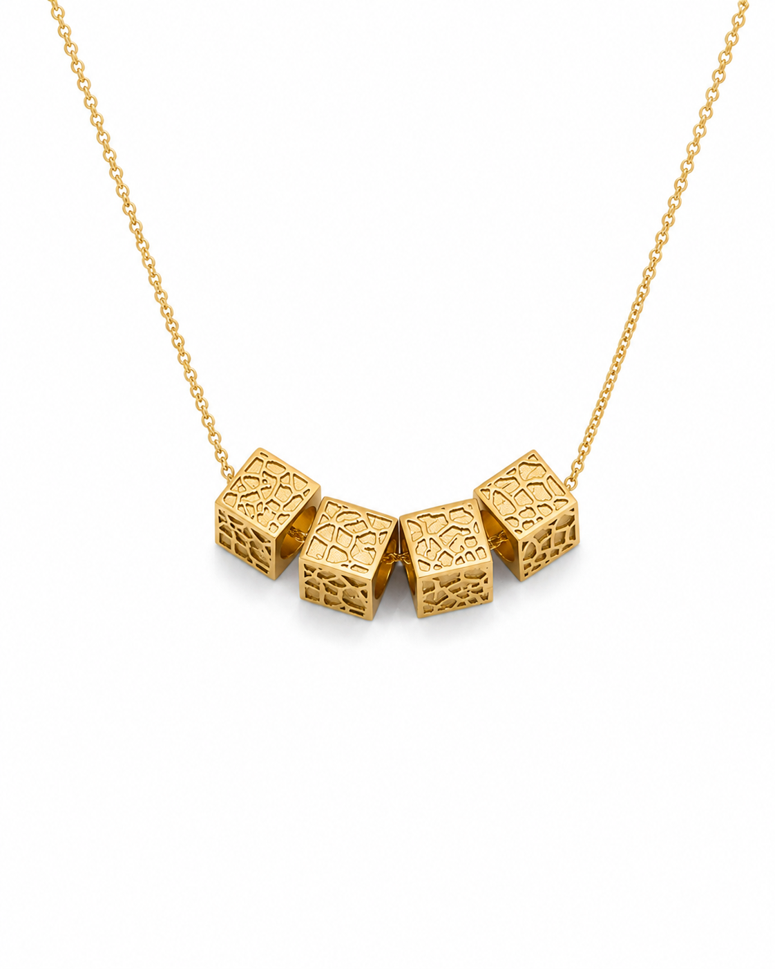 Giraffe 4 Cubes Necklace